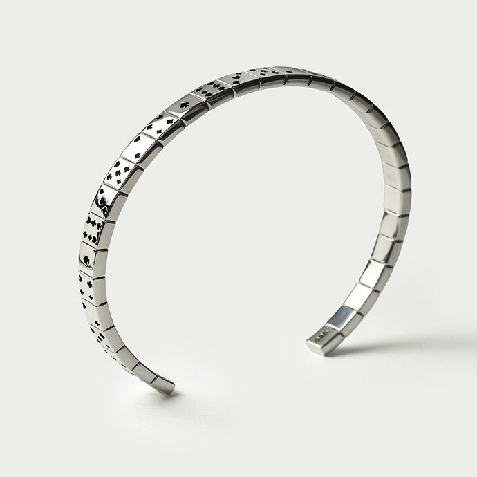 【Off-White】Mini Dice カフブレスレット シルバー ※送関込 Off-White Silver Mini Dice Cuff Bracelet Off-White