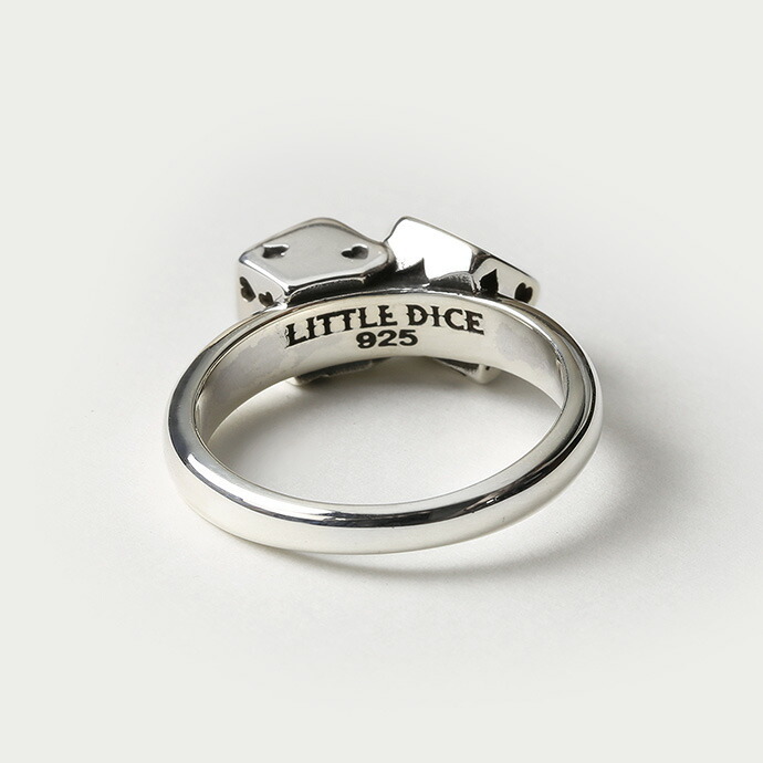 ダイスモチーフ スクエアカット、小ぶりリング