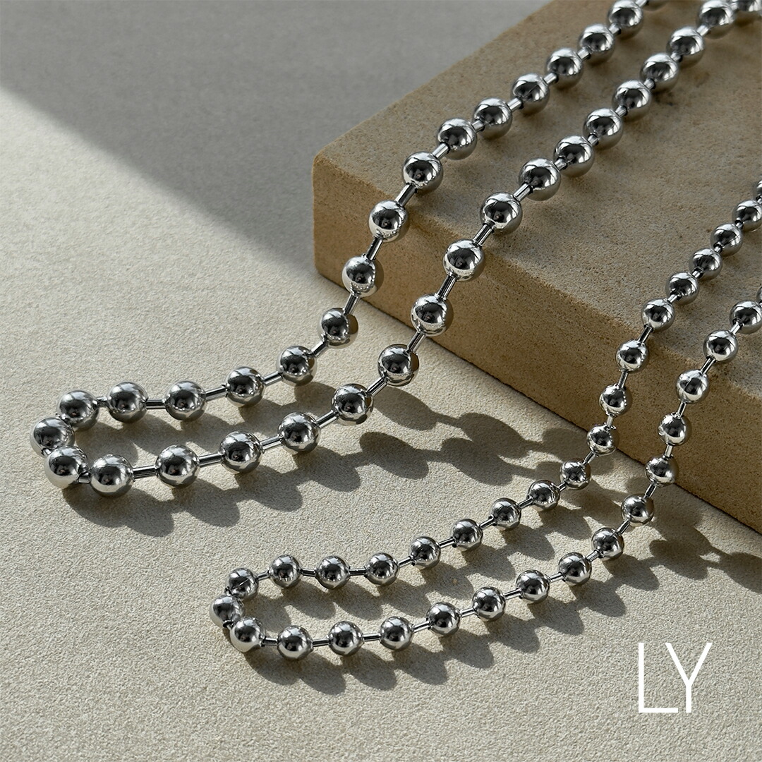LY�V���[�Y �l�b�N���X �`�F�[�� �����Y �{�[���`�F�[�� 6mm �V���v�� �X�e�����X �A�N�Z�T���[