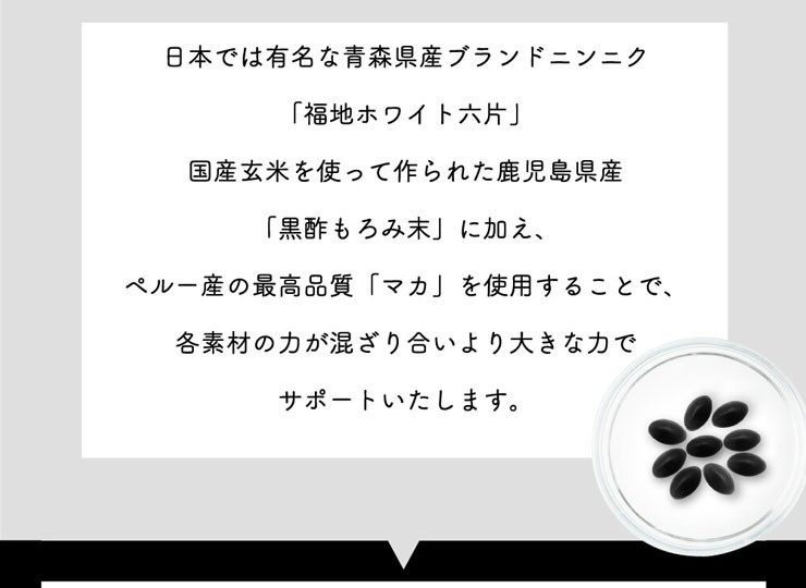 マカ発酵黒にんにく黒酢