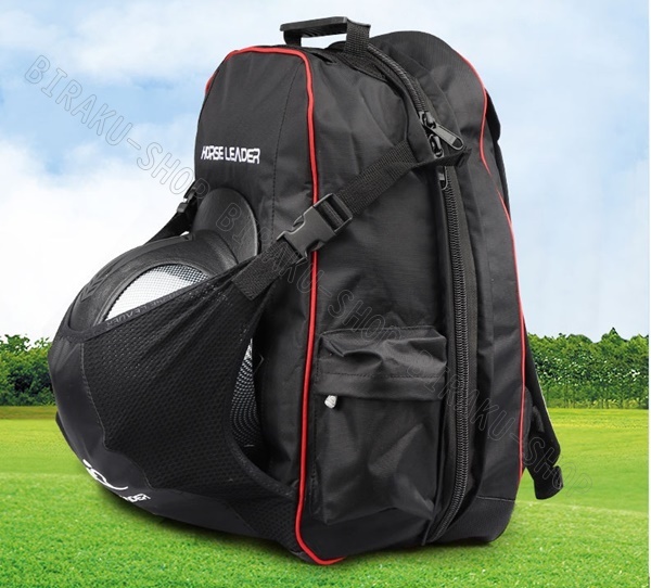 乗馬バッグ　乗馬用リュックサック　送料無料　乗馬ヘルメット収納可 乗馬用品 馬具 乗馬用バッグ すぐ発送 乗馬ヘルメット用リュック 男女兼用 大