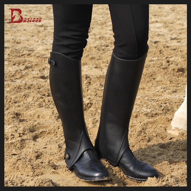 乗馬ブーツ21cmとチャップス ハーフチャップス 本革チャップス 乗馬用チャップス ゲートル