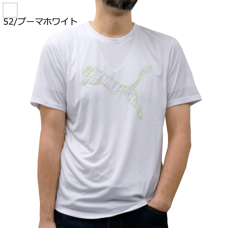 プーマ メンズ トップス ランニング PUMA 521240 ロゴ ショートスリーブ Tシャツ | ...