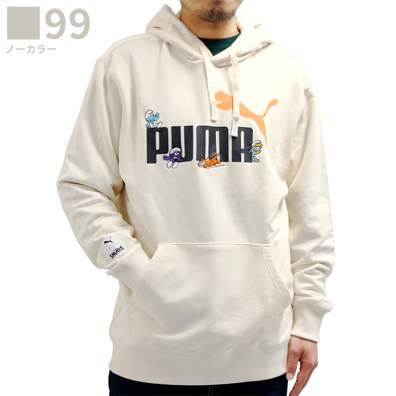 プーマ メンズ トップス パーカー PUMA puma 622191 スマーフ グラフィック フーデ...