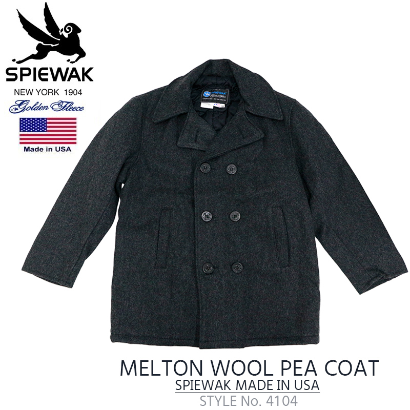 made in USA SPIEWAK peacoat