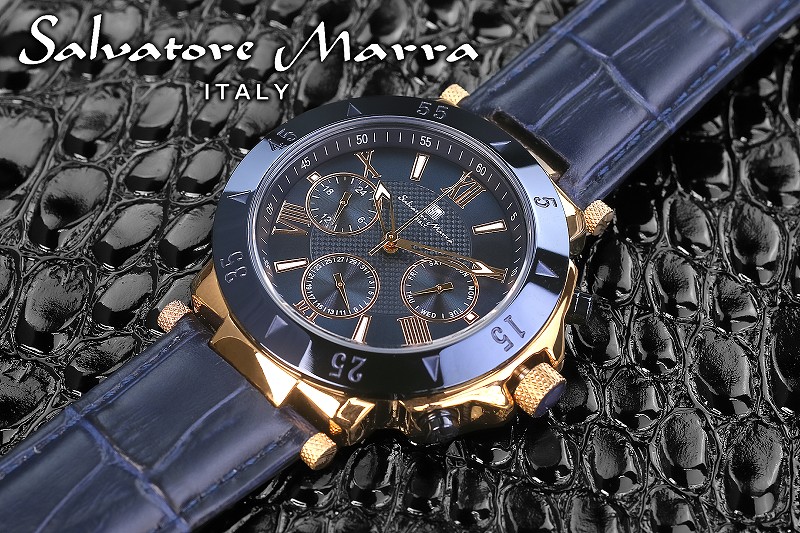 美品Salvatore Marra 時計 1年間保証付 サルバトーレマーラ Salvatore Marra クォーツ式 腕時計