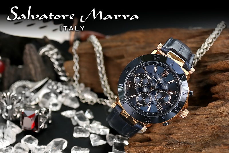 1年間保証付 サルバトーレマーラ Salvatore Marra クォーツ式 腕時計