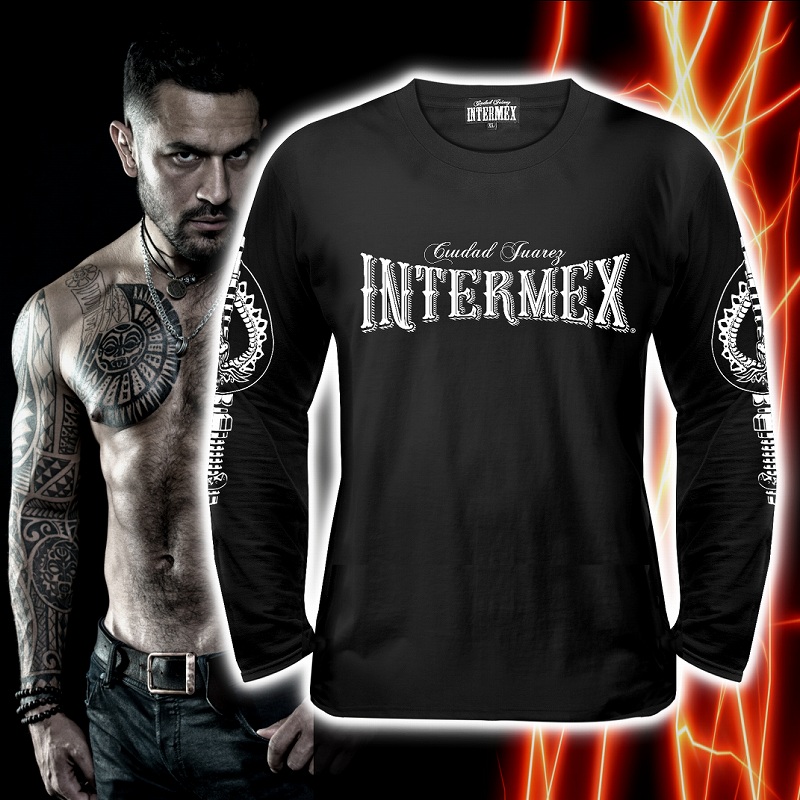 長袖 Tシャツ ロンT 服 INTERMEX インターメックス コブラ itm-062 黒