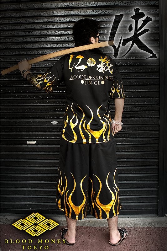 ポイント10倍 14011黒×金 BLOOD MONEY TOKYO-半袖セットアップ ポイント10倍 14011黒×金 BLOOD MONEY TOKYO-半袖セットアップ