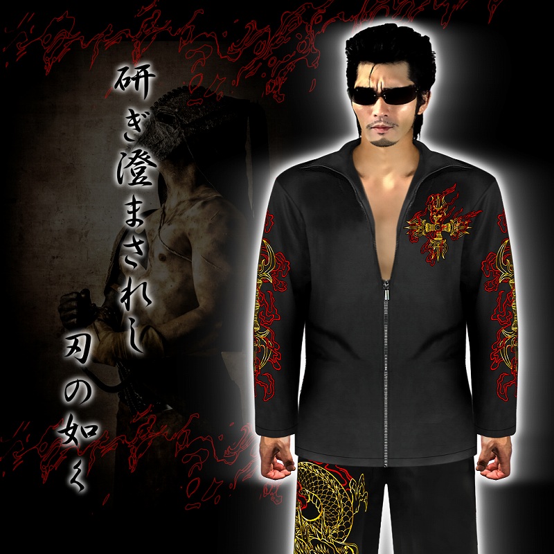 セットアップジャージ 服 BLOOD MONEY TOKYO 龍 阿修羅 炎 和柄