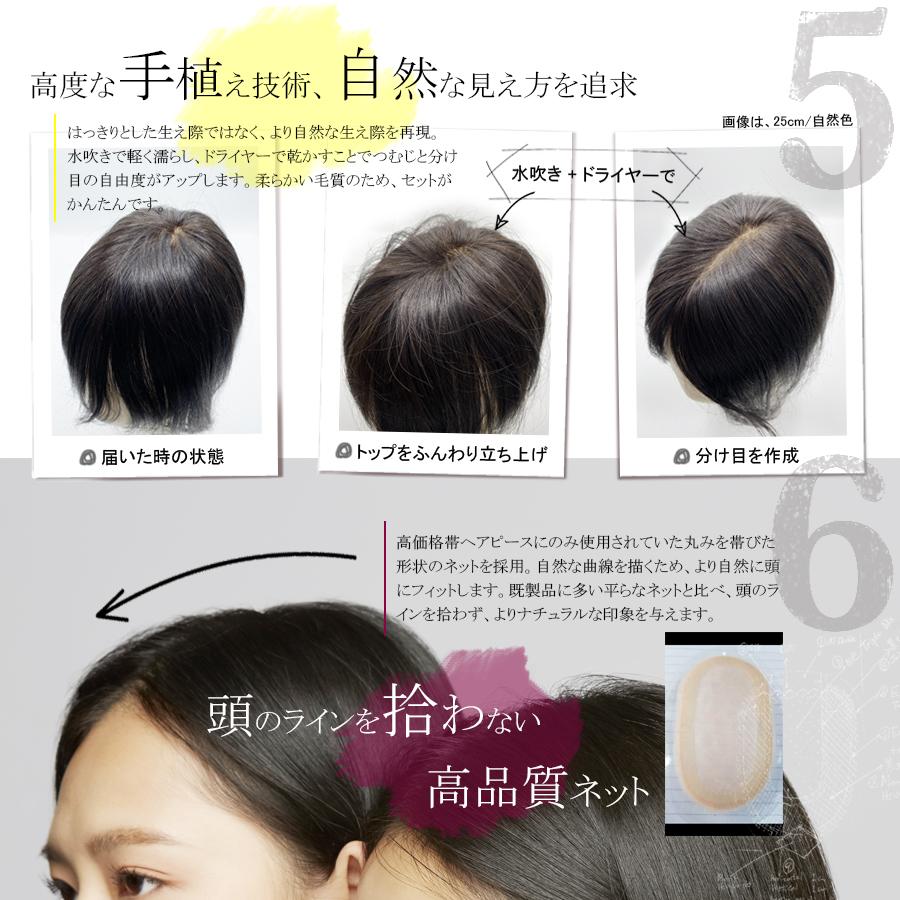 丁寧に仕上げたヘアピース 日本仕上げ 人毛 100% ウィッグ 通気