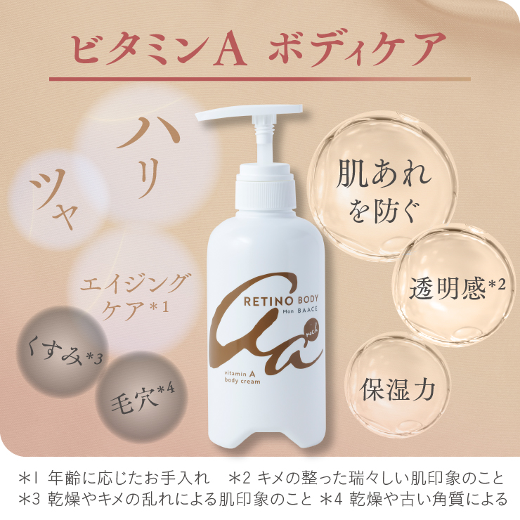 公式レチノボディリッチ 日本製 レチノール ボディクリーム 大容量 400g 送料無料 RETINO BODY Mon BAACE モンバーチェ アドバンスド |  | 04
