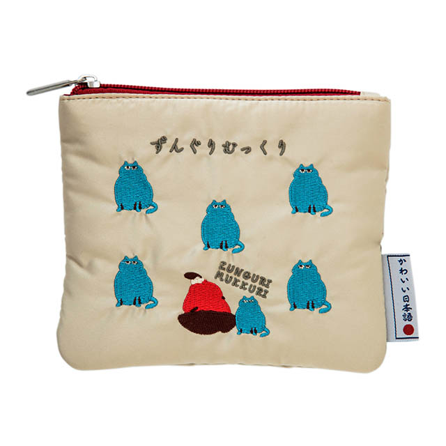 たしなみ袋 フラットポーチ なんかかわいい日本語 ポーチ ティッシュ