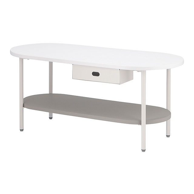 Chamill チャミル ティッシュ収納付テーブル 90cm 40cm MDF 棚 不二貿易_1
