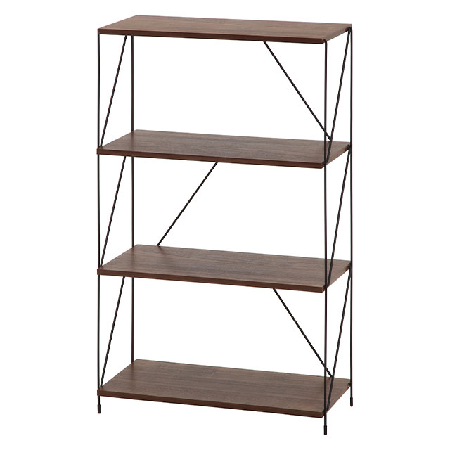 不二貿易（Fuji Boeki） EZBO(イジボ)ワイヤーラック4段 60幅 : ビスク