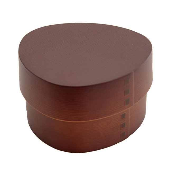 【わっこさま】ご購入品 お弁当箱 2段 布貼加賀小判弁当 桜うさぎ HAKOYA 570ml 入れ子