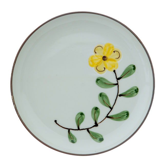 BISQUE プレート Coquelicot コクリコ 日本製 波佐見焼 磁器 18cm 花