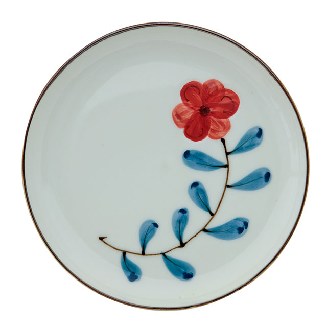 BISQUE プレート Coquelicot コクリコ 日本製 波佐見焼 磁器 18cm 花