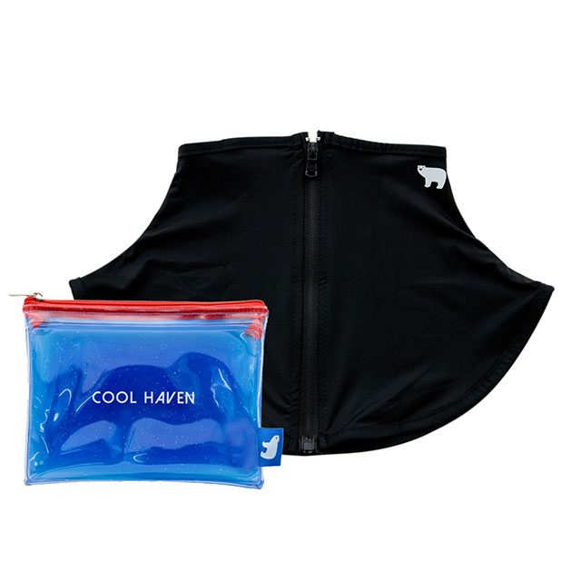 ジェルポーチ付きネックカバー COOL HAVEN クールヘイヴン ナイロン
