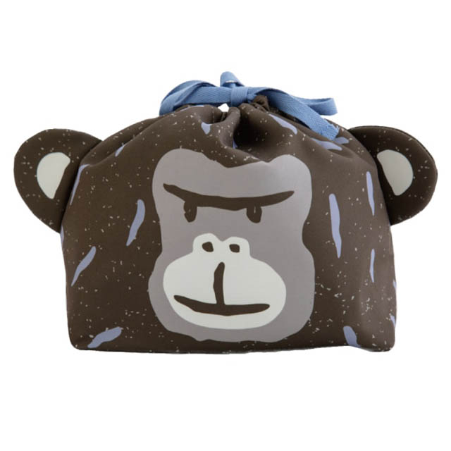 BISQUE ランチ巾着 momonga モモンガ ランチバッグ 保冷 保温 猫