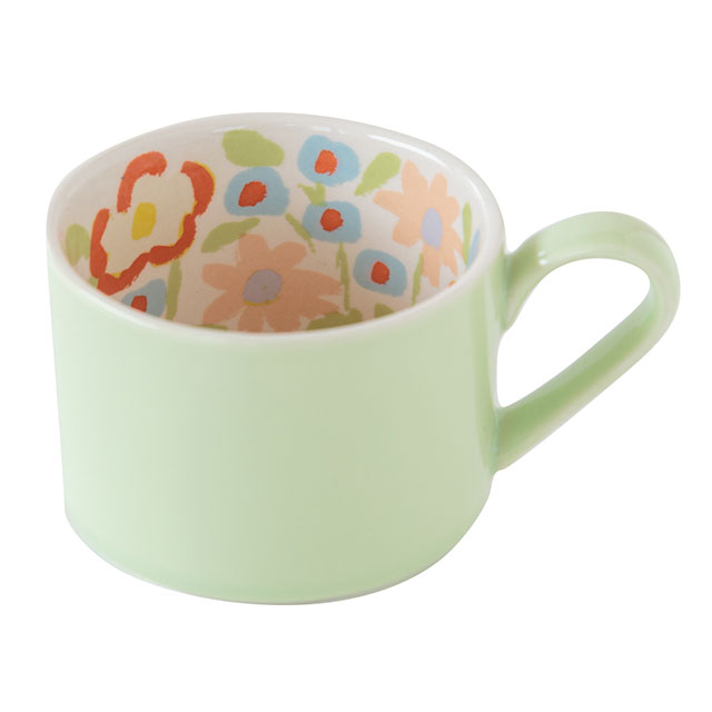 BISQUE マグ My Garden マイガーデン 270ml 花柄 陶器 おうちカフェ