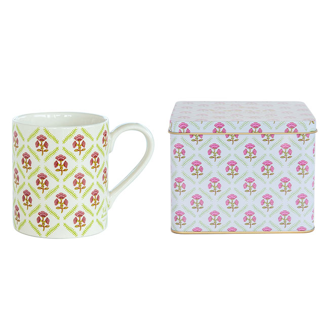 BISQUE カンカンマグ Vasant ヴァサント 350ml 大きめ 花柄 おうち