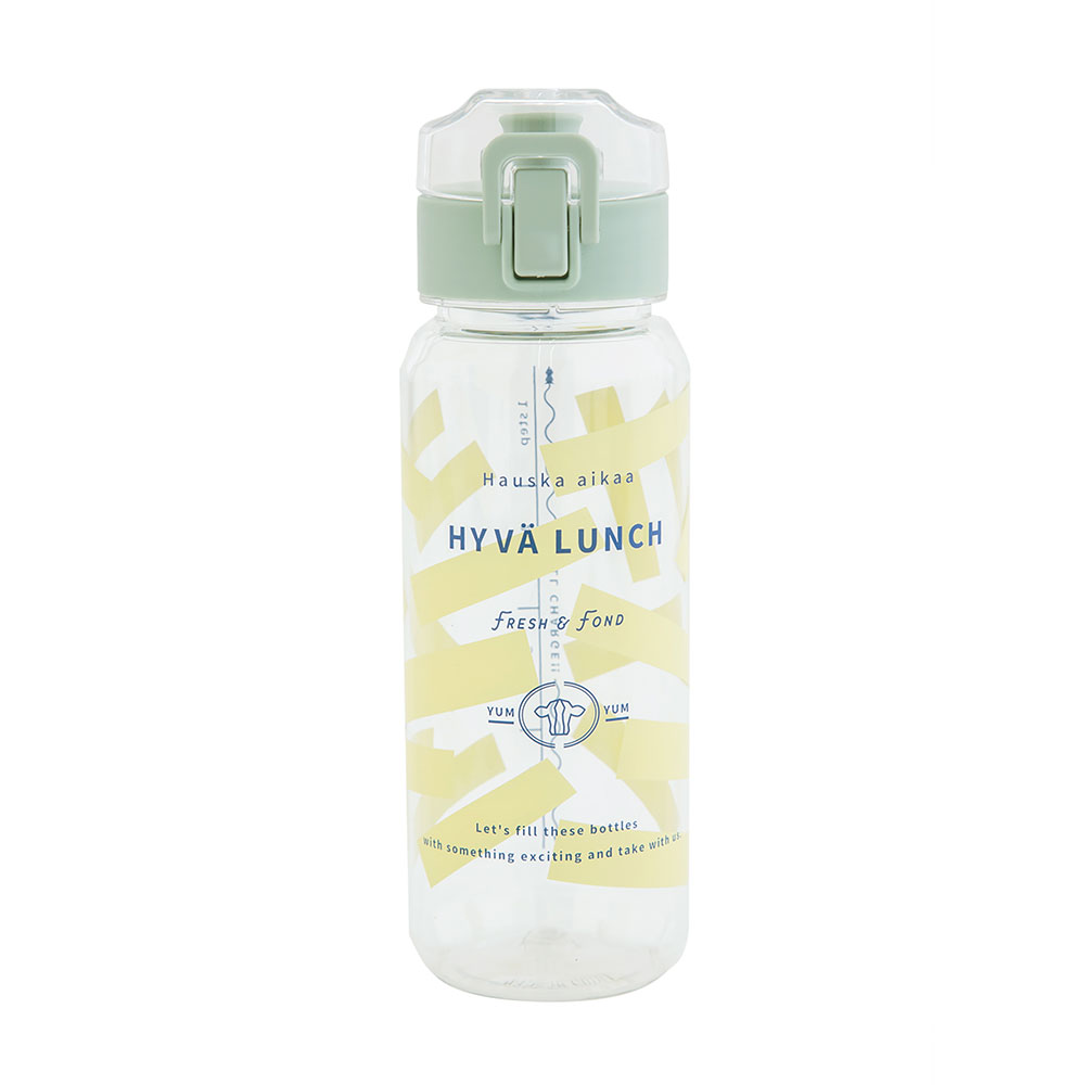 クリアワンタッチボトル HYVA LUNCH ヒュヴァランチ 520ml ポリエステル プラスチック...