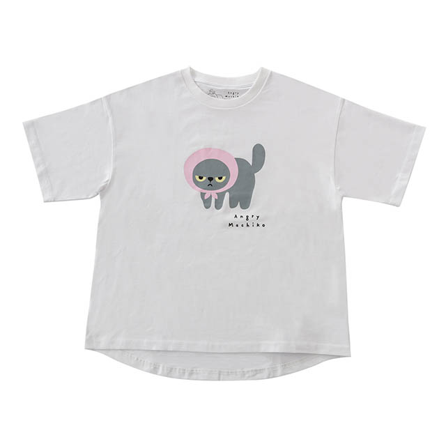 マチコさんどーんTシャツ アングリーマチコ レディース 半袖 綿 猫