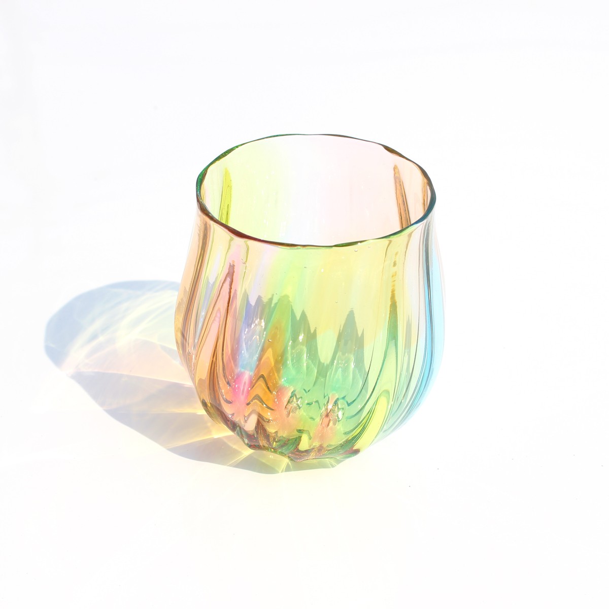 ガラスの白い鏡餅（S） glass calico グラスキャリコ