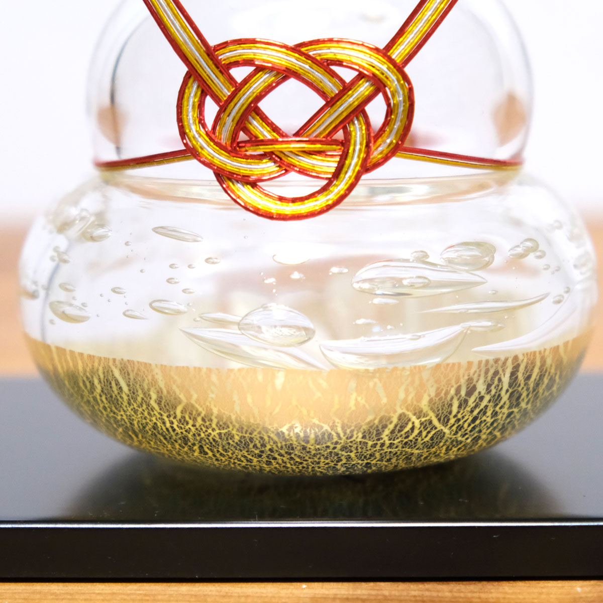 ガラスの鏡餅 大（L） glass calico グラスキャリコ ハンドメイド