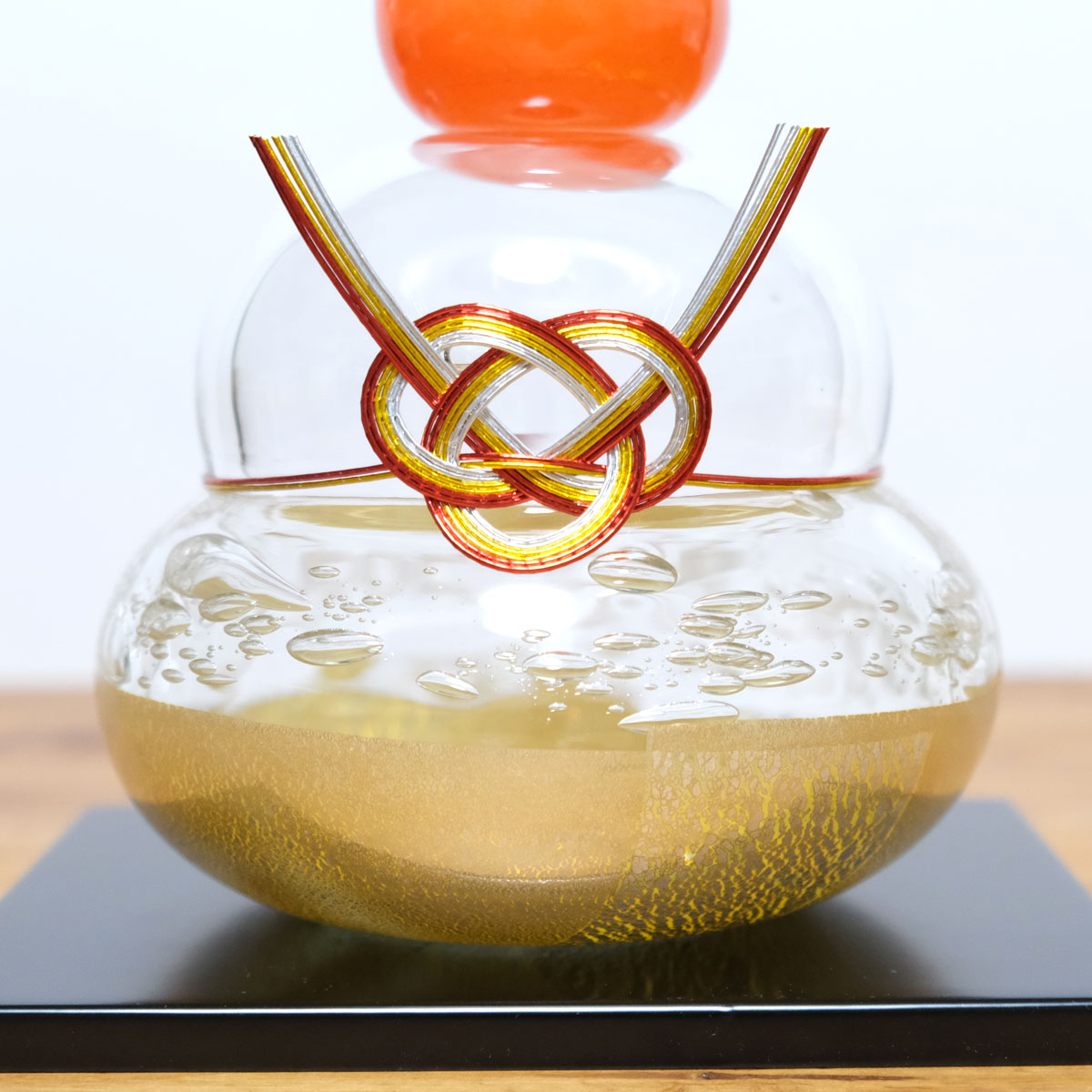 送料無料】 ガラスの鏡餅 特大（LL） 化粧箱入 glass calico グラス