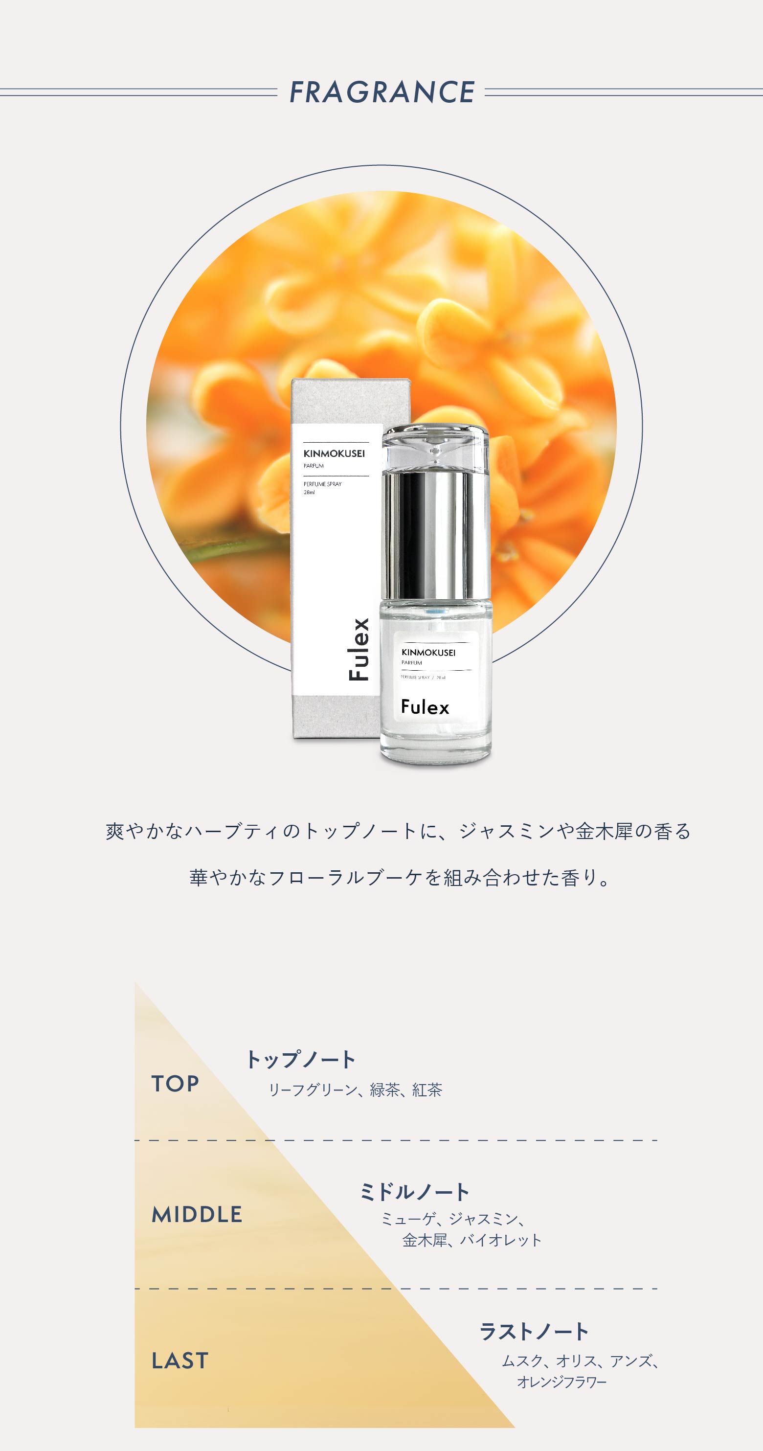 Fulex KINMOKUSEI 香水 金木犀の香り 28ml : fulex-01 : 美容室専売品 