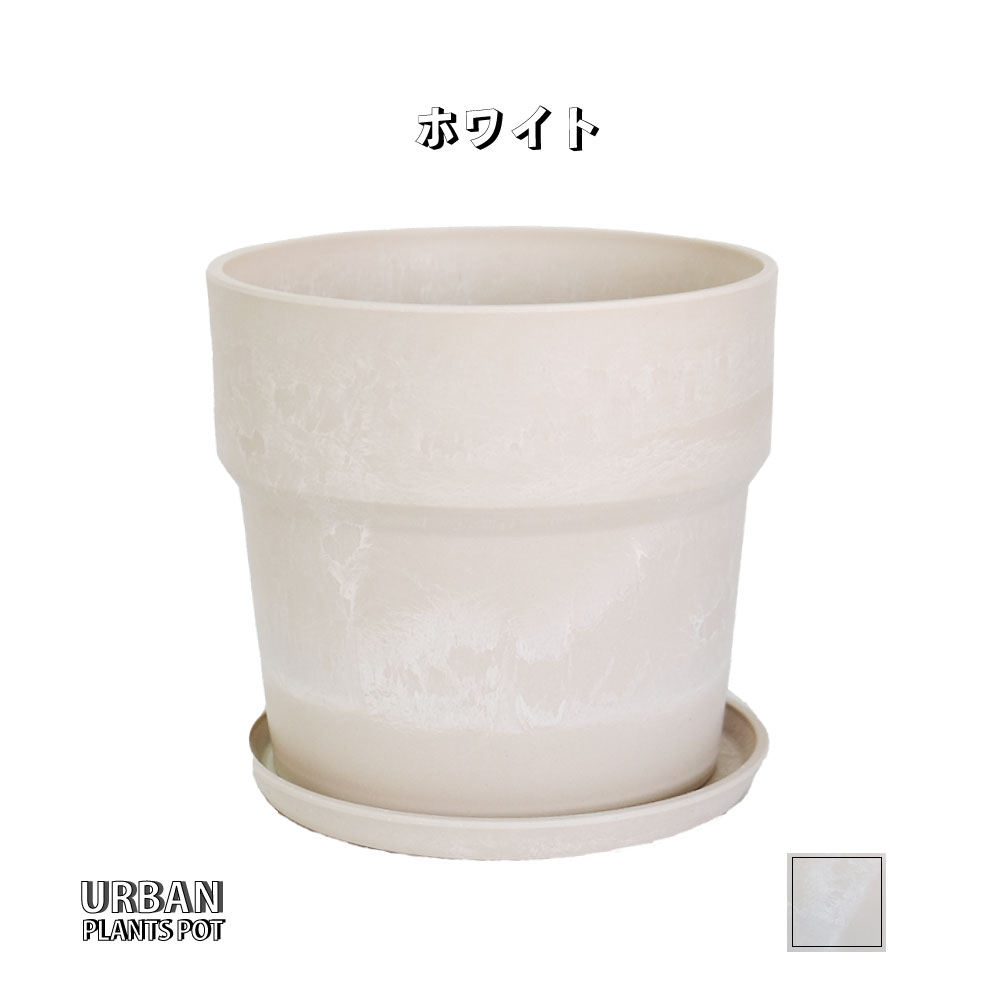 植木鉢 おしゃれ 軽い プラ鉢 ソリッド12受皿付 プラスチック カラフル