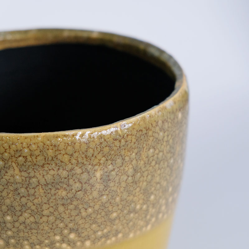植木鉢 おしゃれ リッシュ16 セラミック鉢 陶器 受皿付 径16cm 高15cm