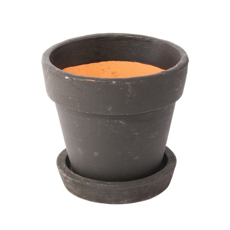 植木鉢 素焼き鉢 テラコッタ Paint pot ブラックボード 径9cm 高さ8.3