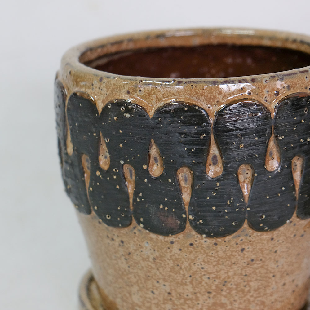 植木鉢 Eartn Color Pot 陶器 ベージュトーン アースカラー 懸崖