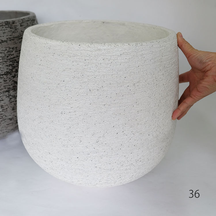 植木鉢 おしゃれ 大型 Eco Stone ポット 36 ステム 鉢カバー stem