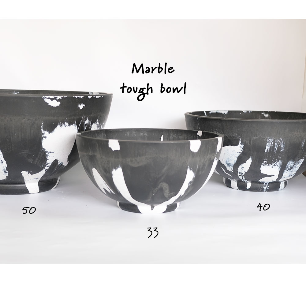 黒プラ鉢 マーブルポット タフbowl33 サボテン 頑丈 おしゃれ