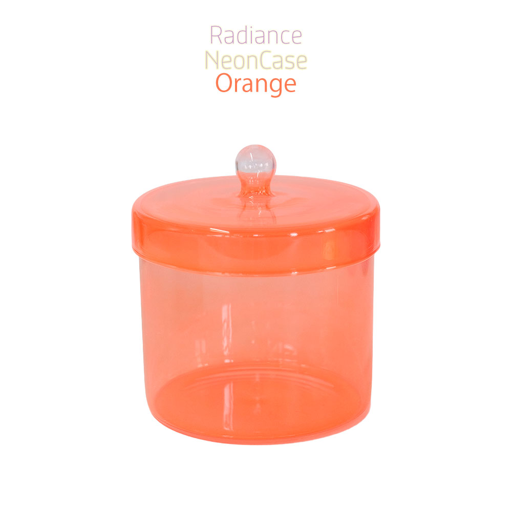 ガラスケース ネオンカラーRadiance Neon Case 蓋付き 黄色 ピンク