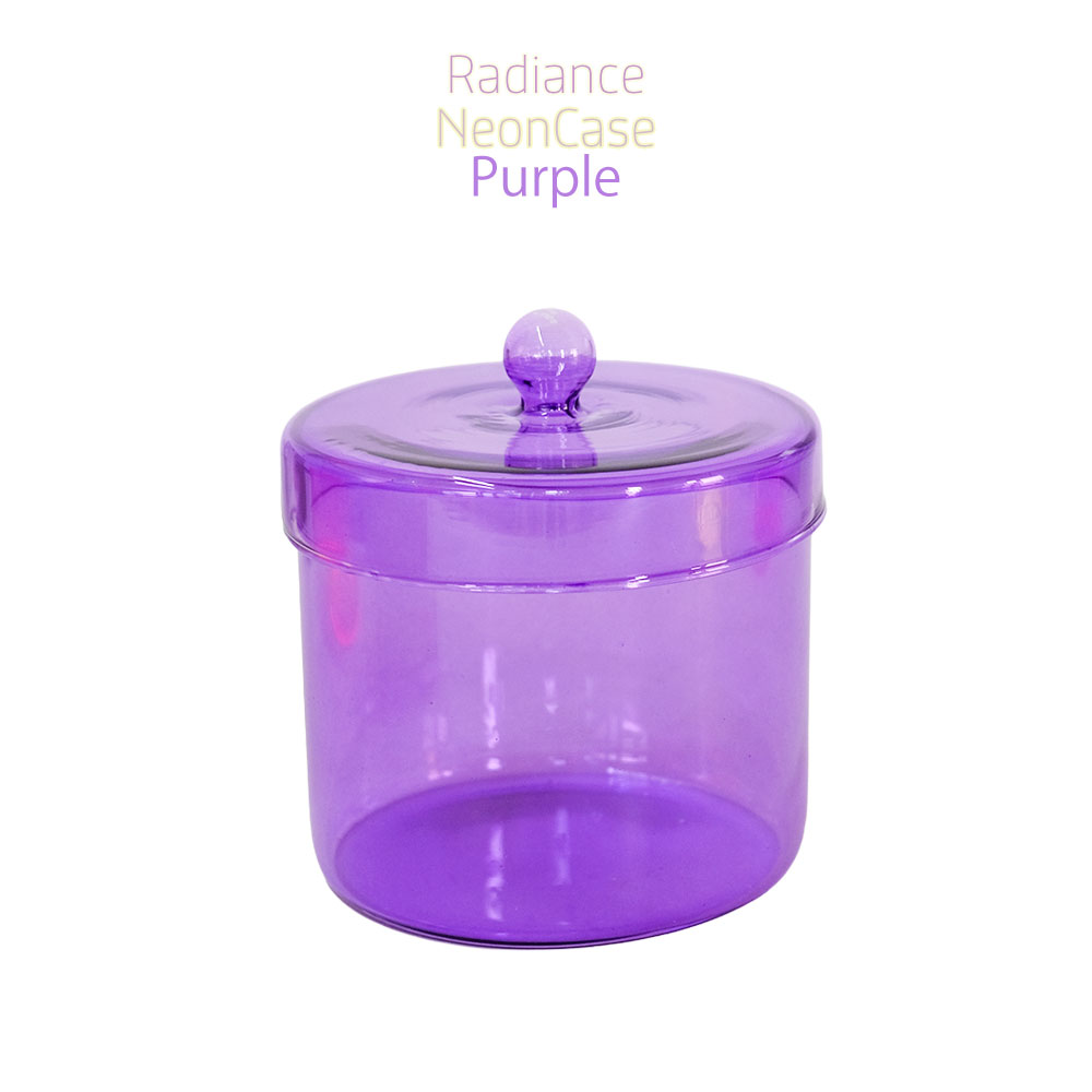 ガラスケース ネオンカラーRadiance Neon Case 蓋付き 黄色 ピンク 