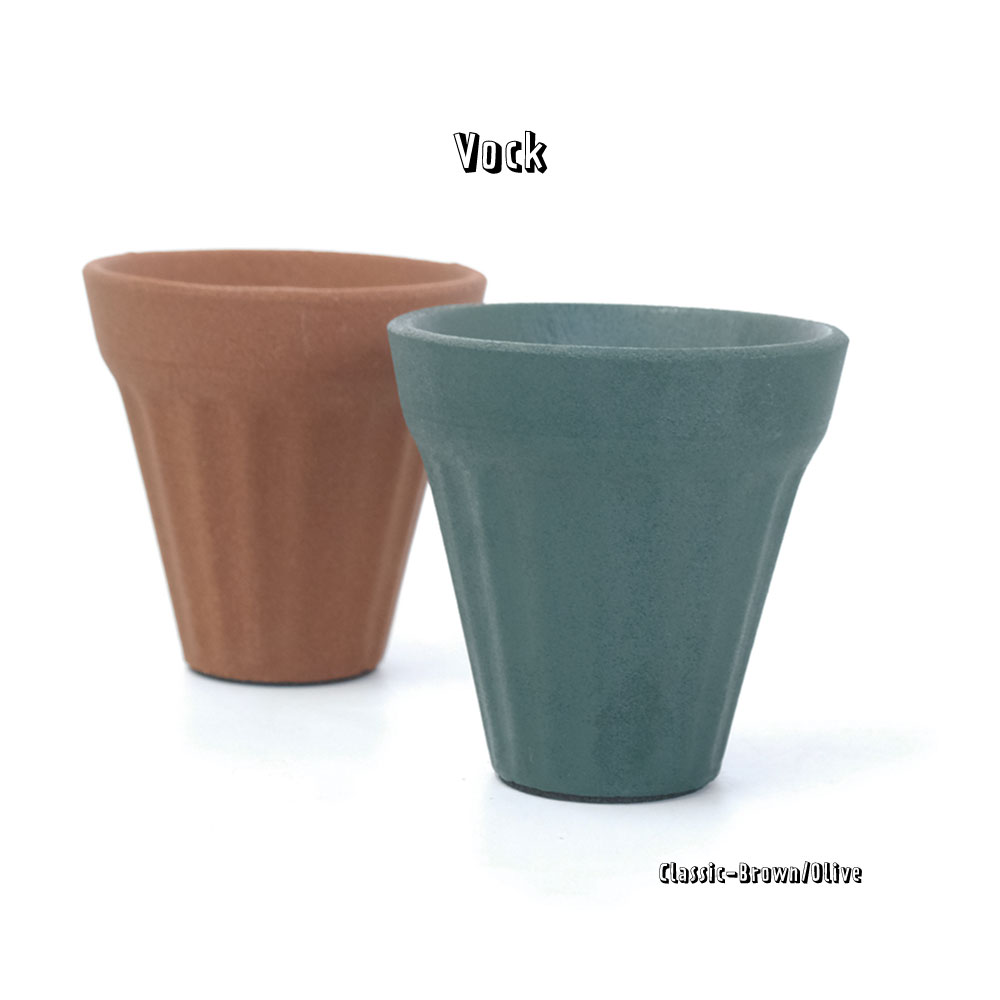 Vock -ヴォック-Classic 植木鉢 おしゃれ 火山岩 多孔質 径12cm 高11cm