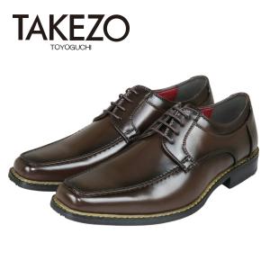 ビジネスシューズ 防水 3E メンズ Uチップ TAKEZO タケゾー 革靴 高機能 雨 TK191
