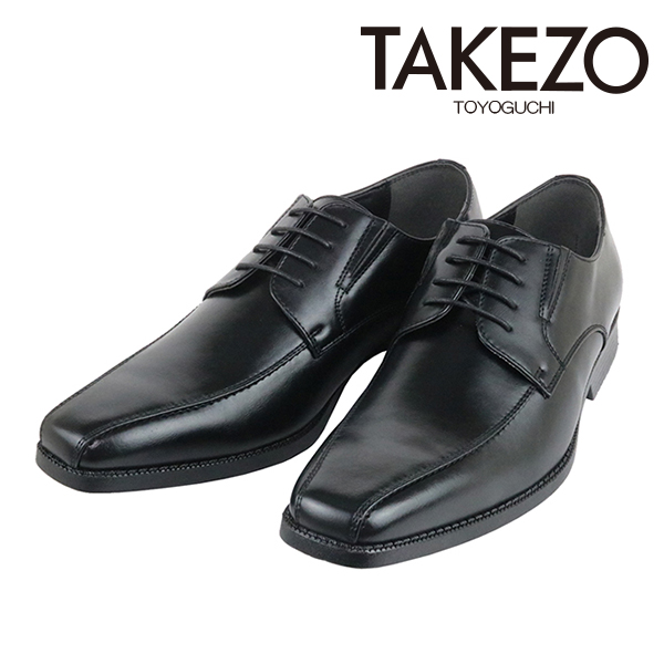 TAKEZO ビジネスシューズ メンズ 防水 抗菌 消臭 タケゾー 3E フォーマル 靴 革靴 黒 ...