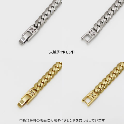 CrazyAngel 喜平ネックレス メンズ チェーン ゲルマニウム 50cm