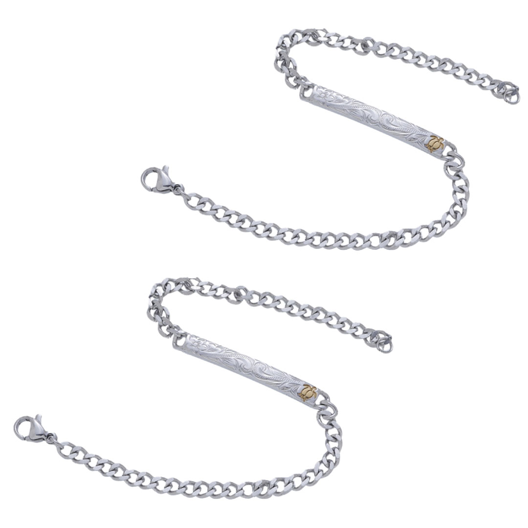 Pure ハワイアンジュエリー ペアブレスレット ブレスレット ステンレス 
