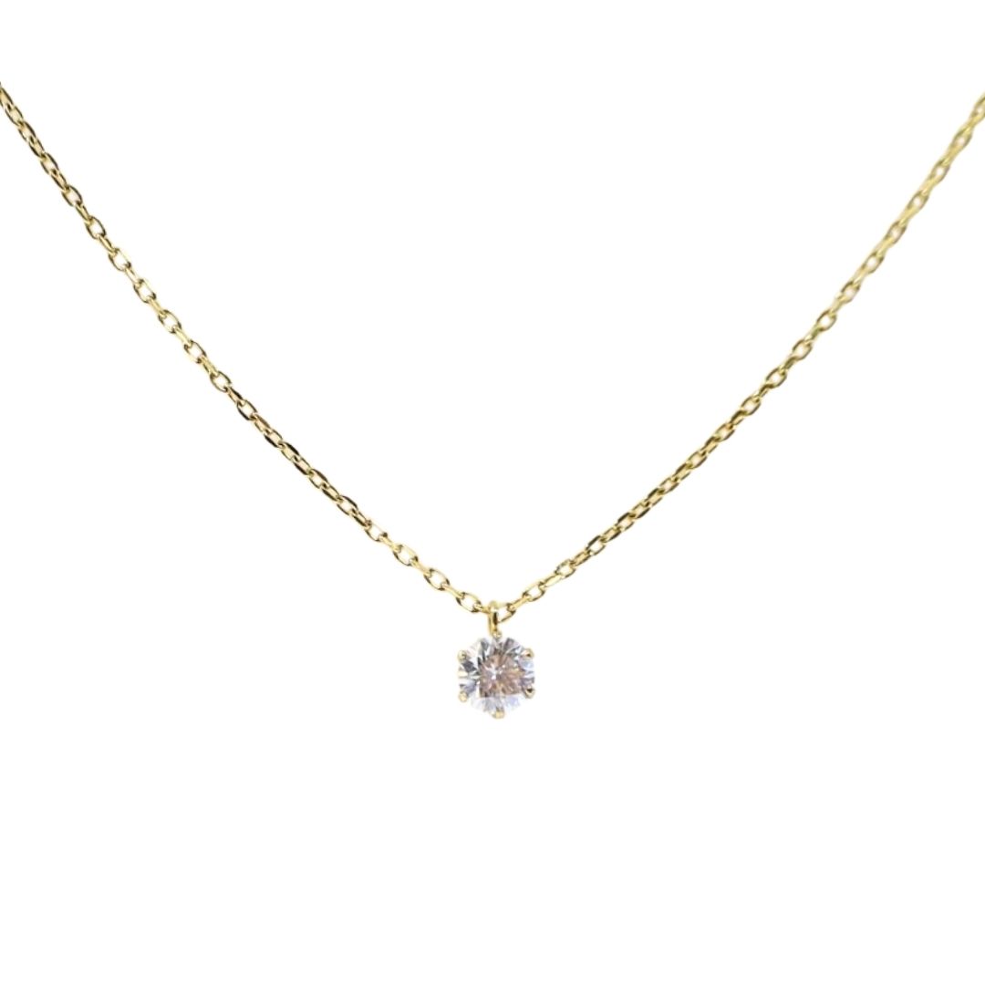 Pure モアサナイト ネックレス ステンレス つけっぱなし ステンレス