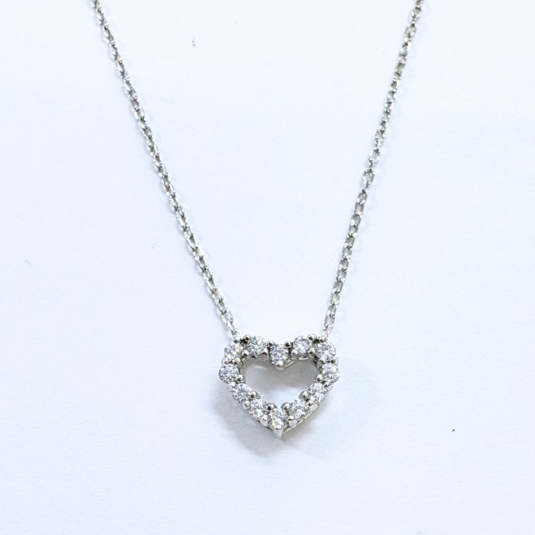 ハート ネックレス ステンレス つけっぱなし ステンレスネックレス 金属アレルギー対応 錆びないネックレス レディースの画像
