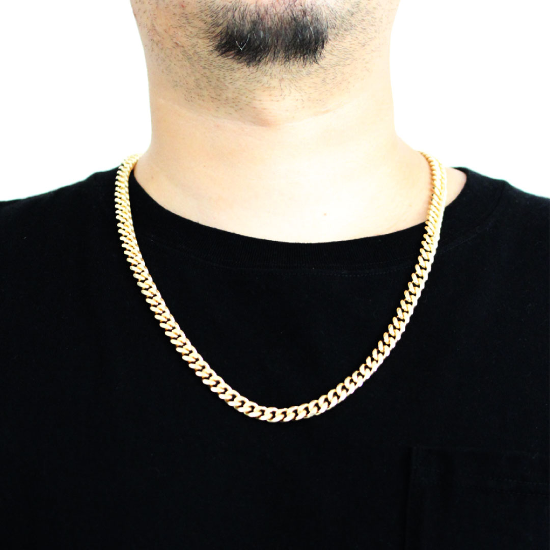 CrazyAngel 喜平ネックレス メンズ チェーン 6面 45cm 50cm 60cm 70cm