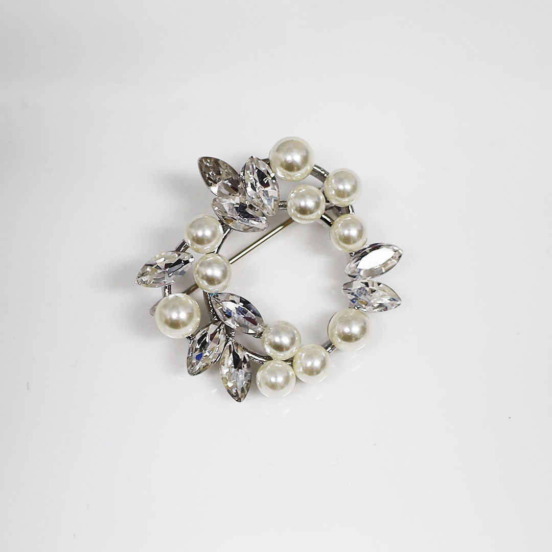 Fleur パールブローチ 真珠ブローチ 真珠 パール ピン ブローチ