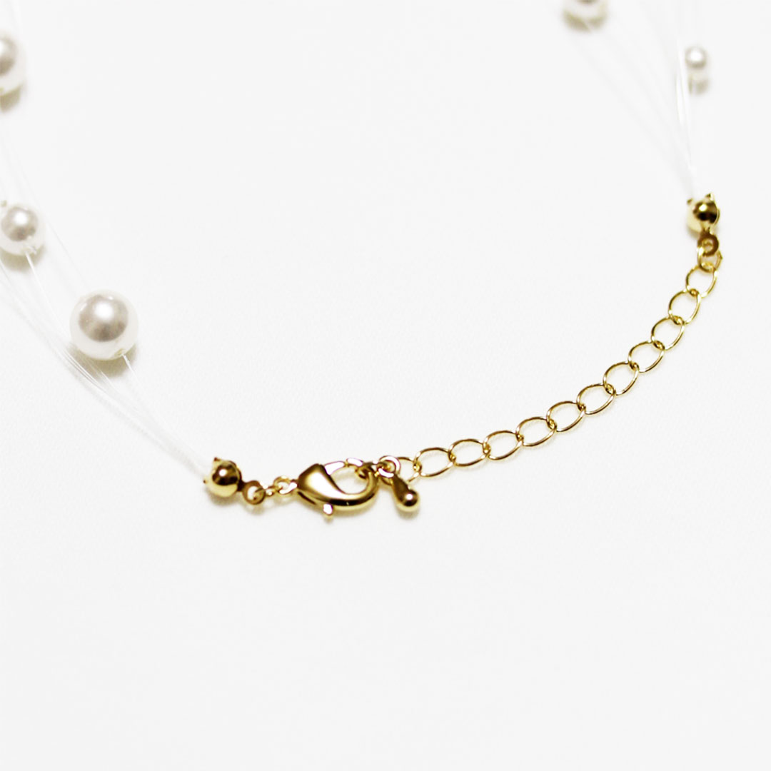 ラベンダーパールグラデーションネックレス60cm商品説明をお読みください